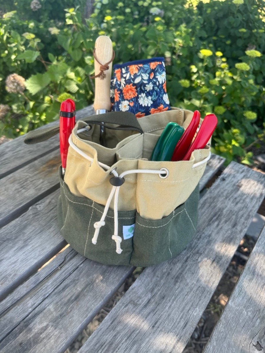 Garden Bucket Bag - Heavy Waxed Canvas - Ed's Plant Shop