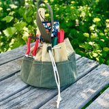 Garden Bucket Bag - Heavy Waxed Canvas - Ed's Plant Shop