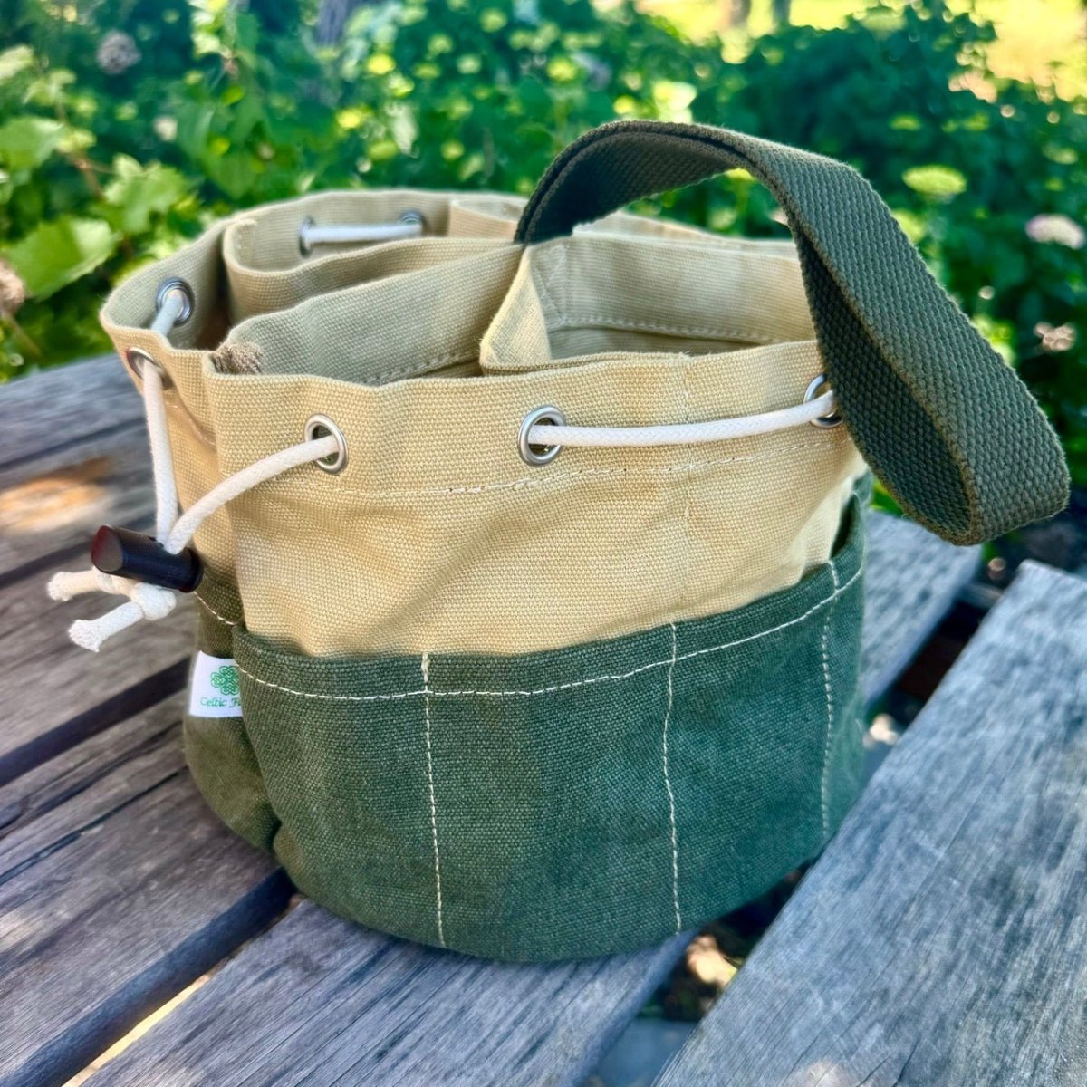 Garden Bucket Bag - Heavy Waxed Canvas - Ed's Plant Shop