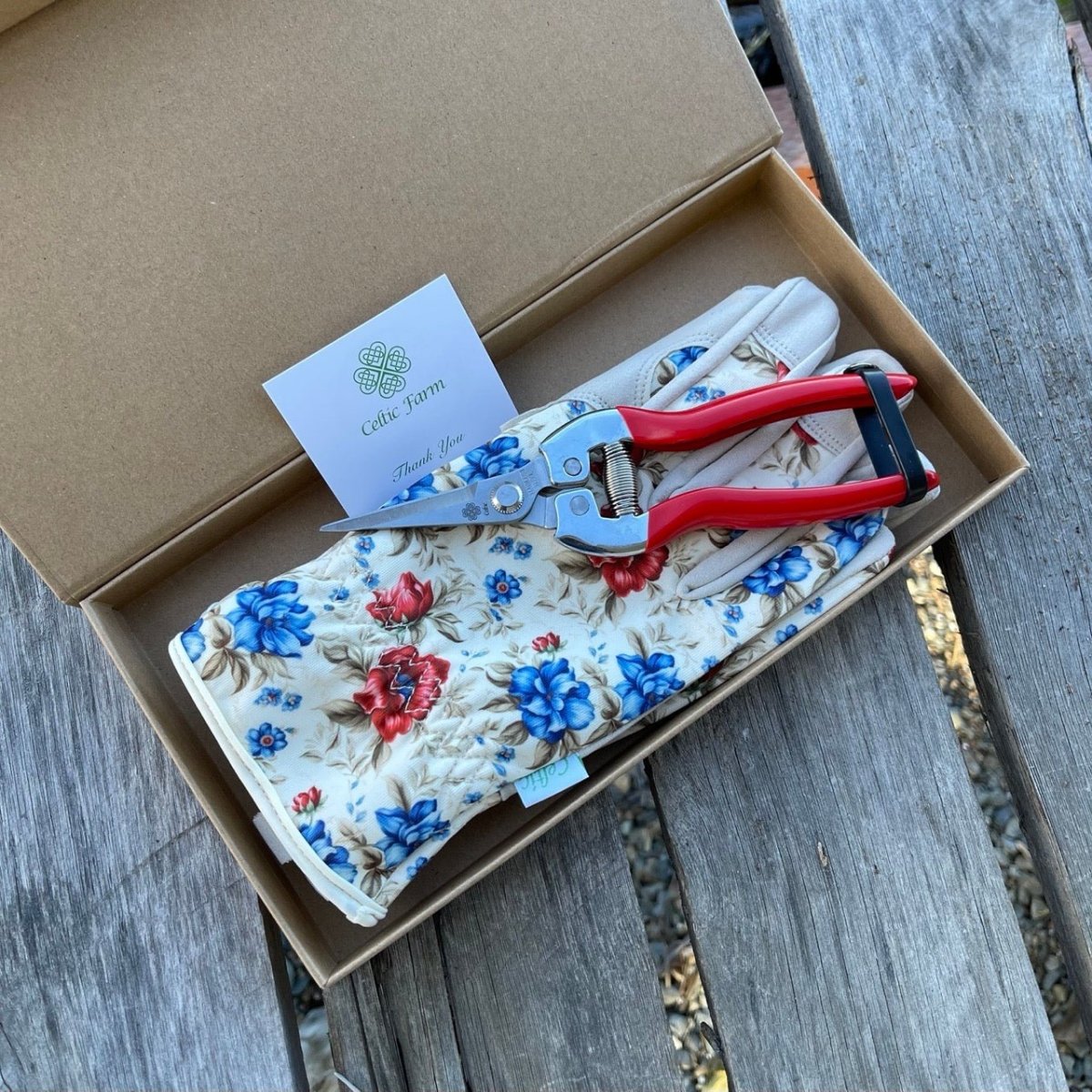 mens gardening gloves gift set Garden Gift Box