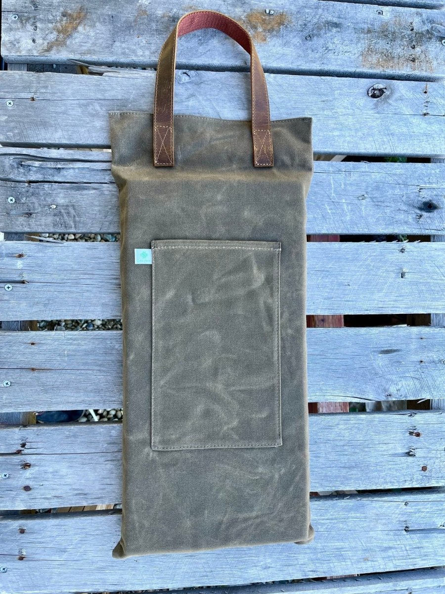 Garden Kneeler Pad - Waxed Canvas Garden Pad - Ed's Plant Shop