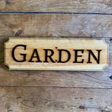 Garden Sign - Made in USA with American Cedar - Ed's Plant Shop