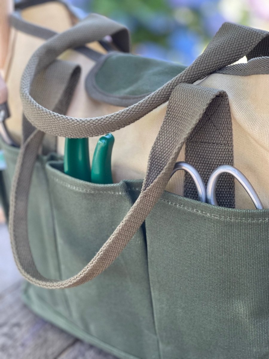 Garden Tool Bag - Heavy Waxed Canvas - Ed's Plant Shop