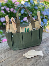 Garden Tool Bag - Heavy Waxed Canvas - Ed's Plant Shop