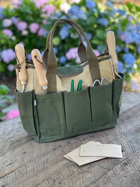 Garden Tool Bag - Heavy Waxed Canvas - Ed's Plant Shop