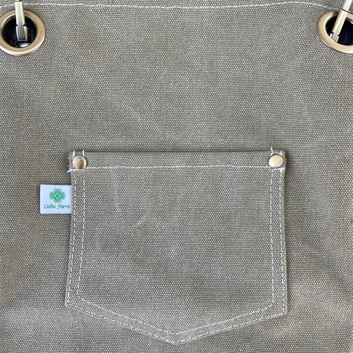 Gardening Apron - Waxed Canvas Apron with Pockets - Ed's Plant Shop