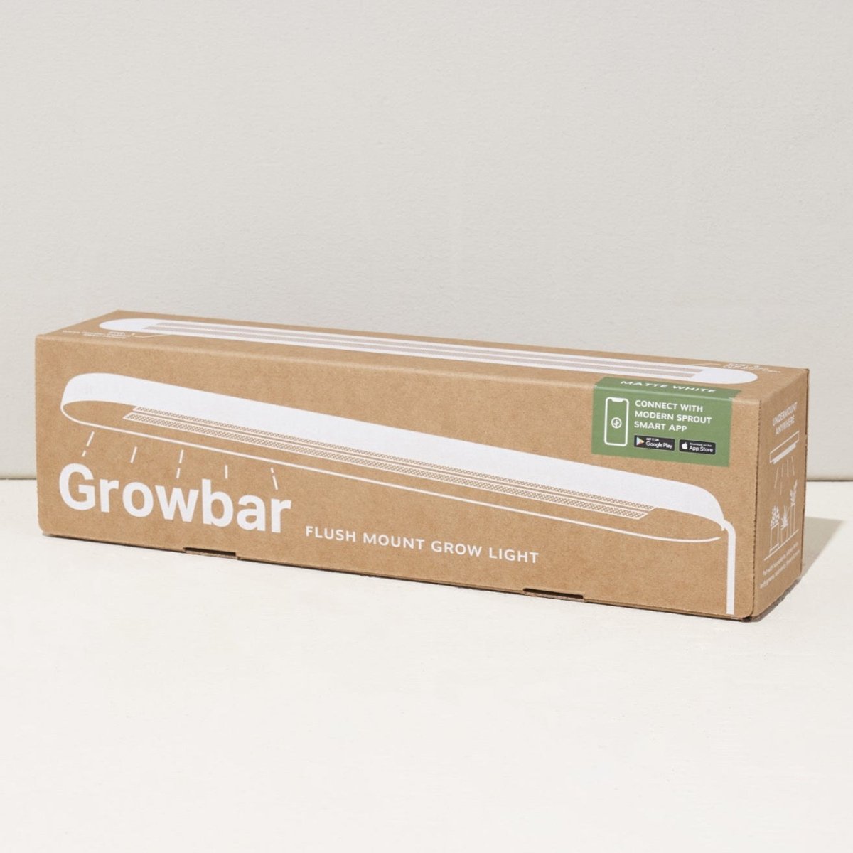 Growbar White LED Grow Light Fixture (Online Only) | Under Cabinet or Shelf Mount - Ed's Plant Shop