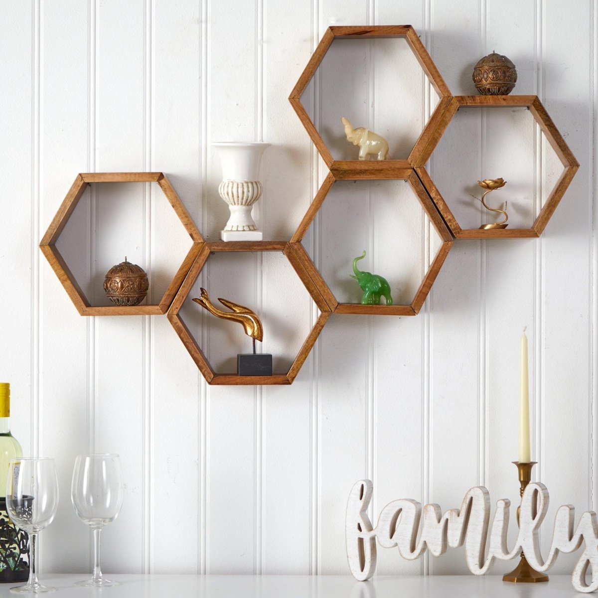 Honeycomb Floating Shelf for Plants: Modern & Functional Décor - Ed's Plant Shop