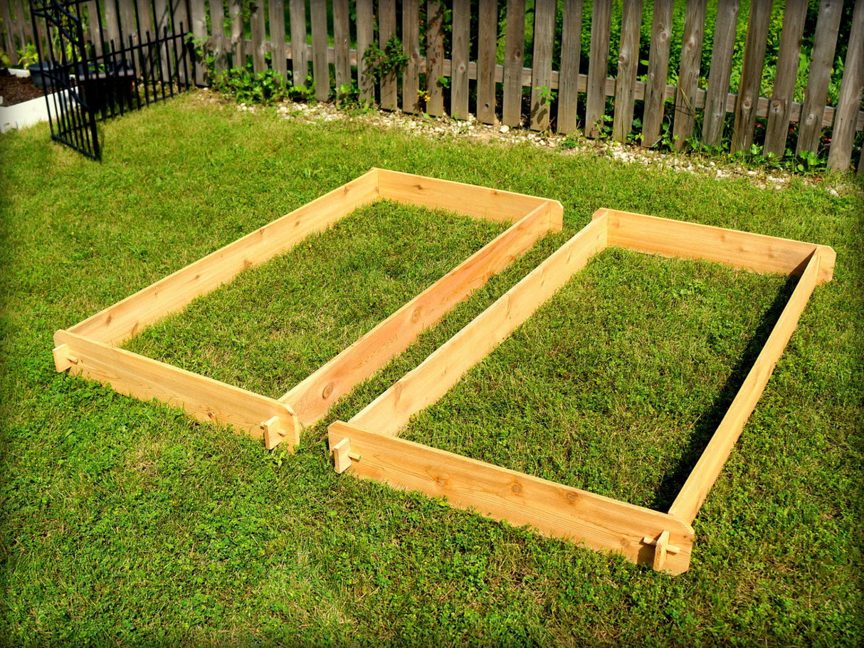 Timberlane Gardens Raised Garden Bed Kit Set (Two 3x6) Select Cedar
