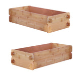 SET OF 2 Timberlane Gardens Easy Raised Garden Bed Kits. Double Deep. Select Cedar. Mortise & Tenon. 2' W x 4' L