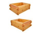 SET OF 2 Timberlane Gardens Easy Raised Garden Bed Kits Double. Deep. Select Cedar. Mortise & Tenon. 2' W x 3' L
