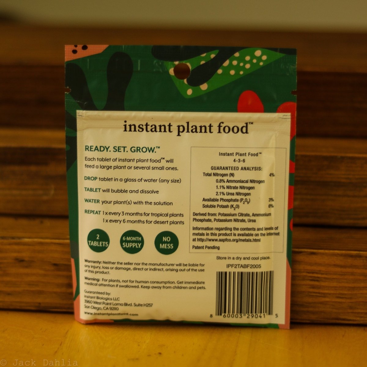 Instant Plant Food (2 Tablets) - Ed's Plant Shop