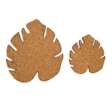 Kostr™ - Double sided leaf - shaped plant pot coaster - Cork + Pineapple leather - Ed's Plant Shop