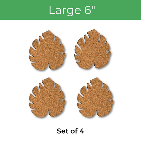 Kostr™ – Set of 4 Sustainable Cork Plant Coasters - Ed's Plant Shop