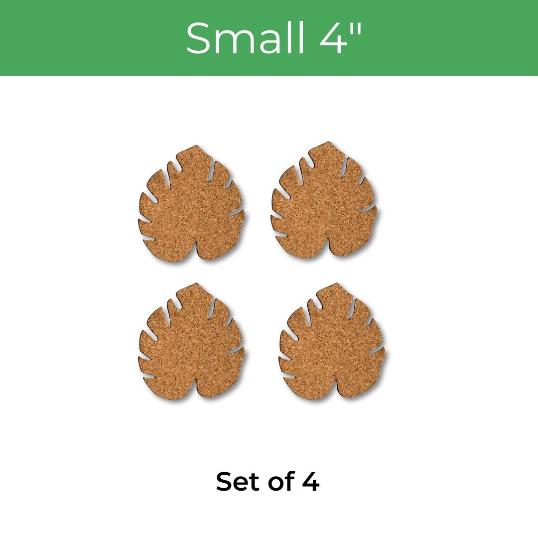 Kostr™ – Set of 4 Sustainable Cork Plant Coasters - Ed's Plant Shop