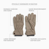 Kunar Glove: Premium All - Purpose Work Glove: Brown - Ed's Plant Shop