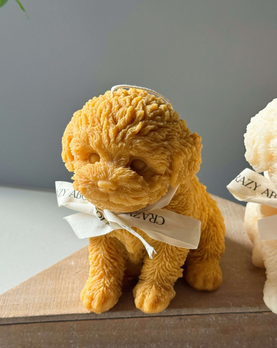 Large Puppy Candle | Artisan Home Décor Gift for Dog Lovers - Ed's Plant Shop