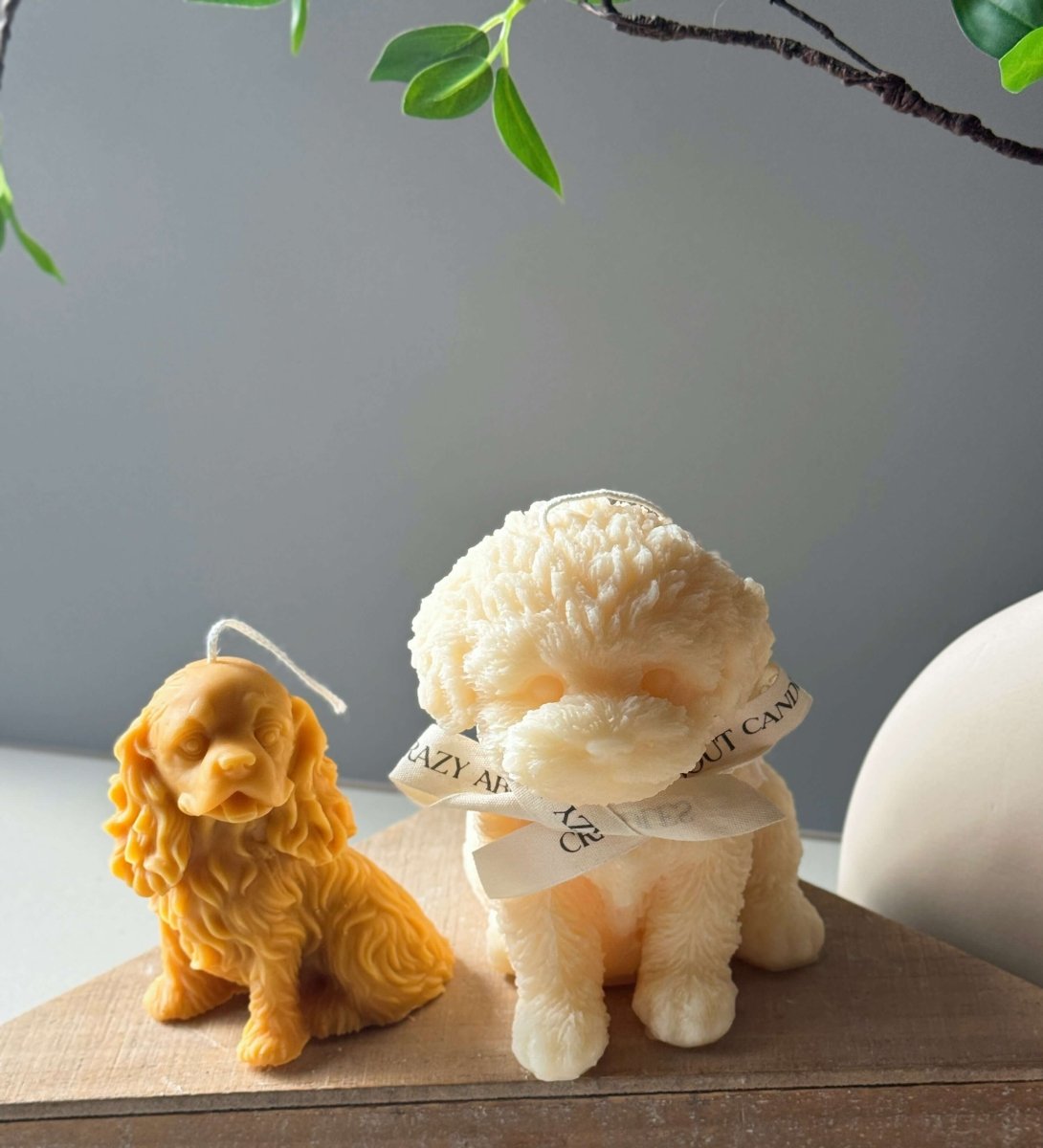 Large Puppy Candle | Artisan Home Décor Gift for Dog Lovers - Ed's Plant Shop