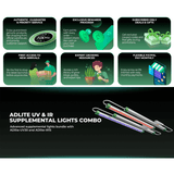 Mars Hydro ADLite UV 15W + IR 8W Supplemental LED Grow Light Bars (Set of 2) - Ed's Plant Shop