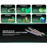 Mars Hydro ADLite UV 15W + IR 8W Supplemental LED Grow Light Bars (Set of 2) - Ed's Plant Shop