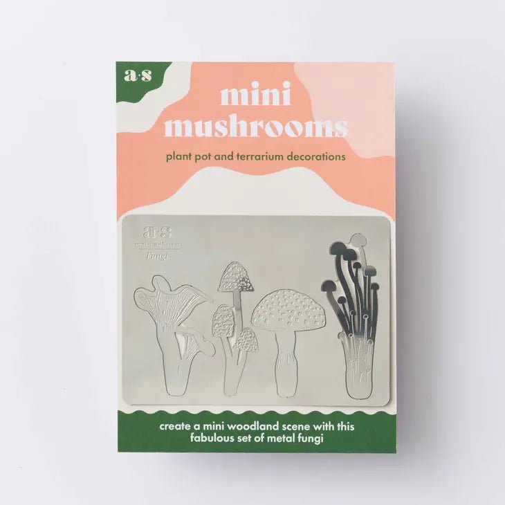 Mini Mushrooms - Terrarium Decor - Steel - Ed's Plant Shop