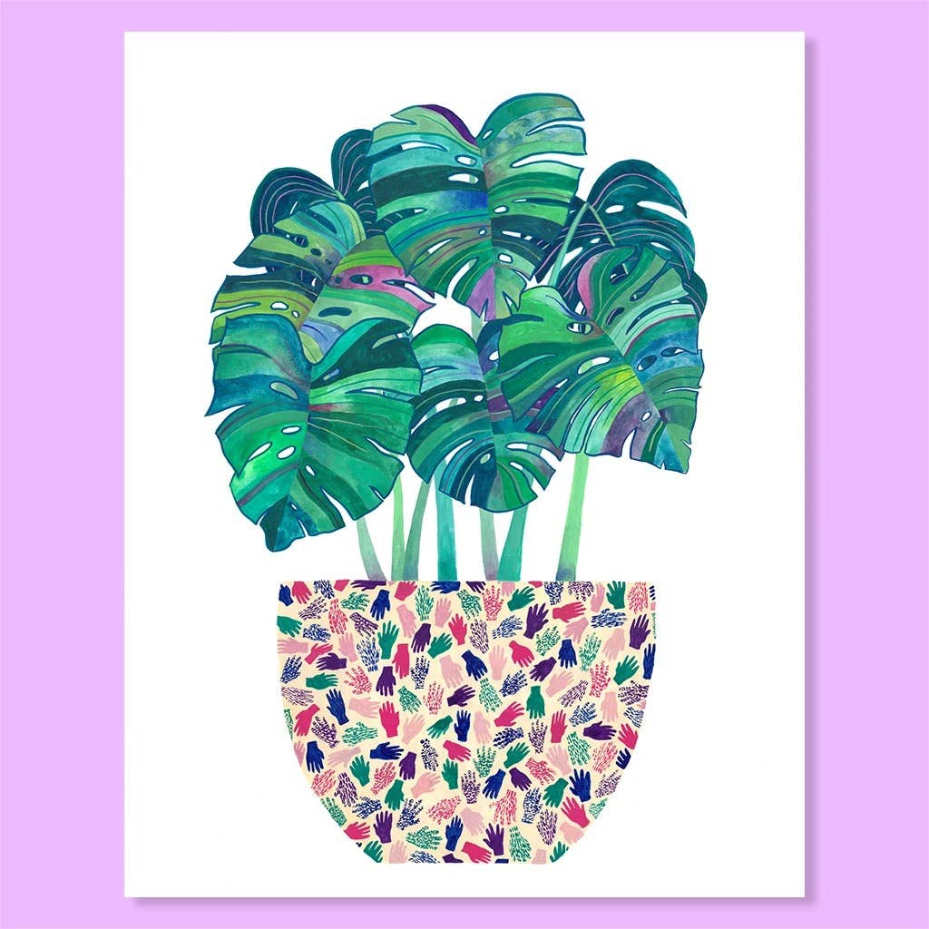 Monstera Pot Print - Ed's Plant Shop