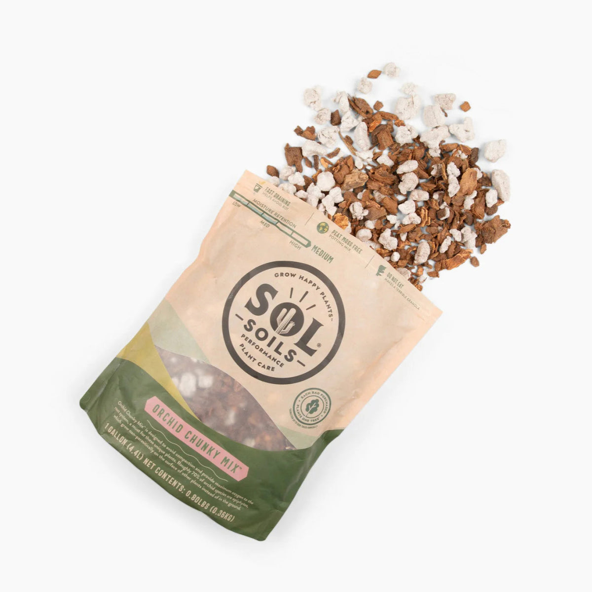 Orchid Chunky Mix | Lightweight Bark Blend for Thriving Orchids