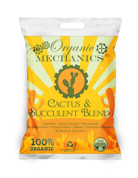 Organic Mechanics Cactus & Succulent Blend - 8 Dry Quarts - Ed's Plant Shop