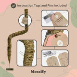 Mossifying product with instruction tags and pins included, featuring the brand 'Mossify'.