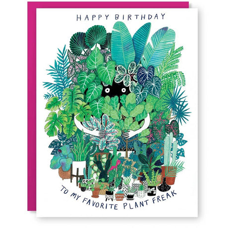 Plant Freak Birthday Card - Ed's Plant Shop