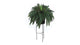 51” Boston Fern Artificial Plant in Black Planter with Stand