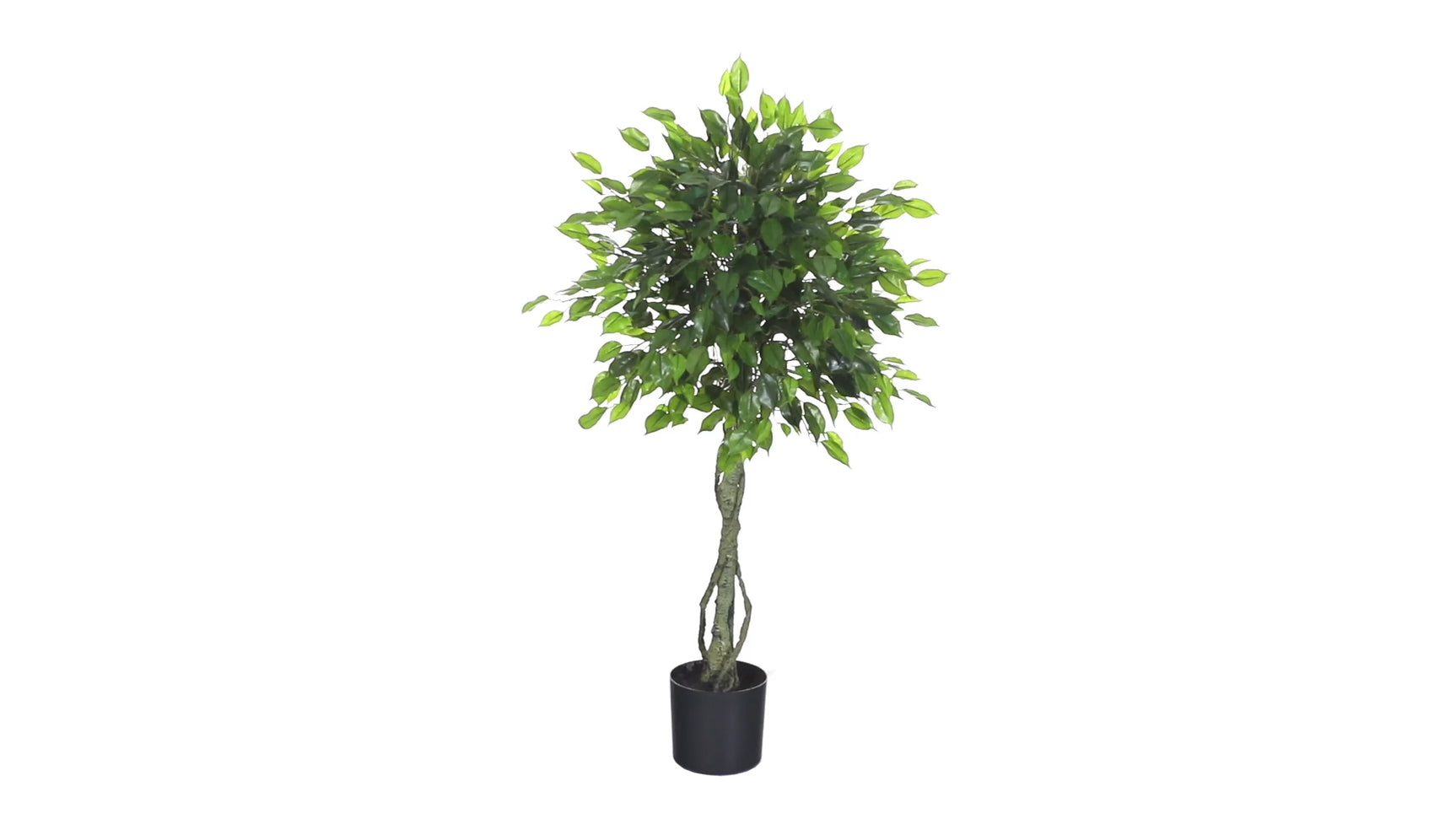4 Foot Ficus Artificial Topiary Tree UV Resistant (Indoor/Outdoor) Product Video