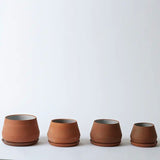 Rancho Planter collection in assorted sizes 5 to 8 inch displayed together