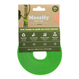 Green plant tape with packaging displaying 'Mossify' brand on a beige background