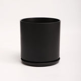 The Ceramic Cylinder Planter with Saucer, 2nd Generation