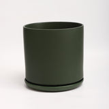 The Ceramic Cylinder Planter with Saucer, 2nd Generation