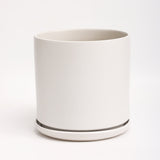 The Ceramic Cylinder Planter with Saucer, 2nd Generation