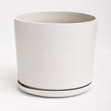 The Ceramic Cylinder Planter with Saucer, 2nd Generation