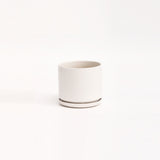 The Ceramic Cylinder Planter with Saucer, 2nd Generation