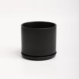 The Ceramic Cylinder Planter with Saucer, 2nd Generation