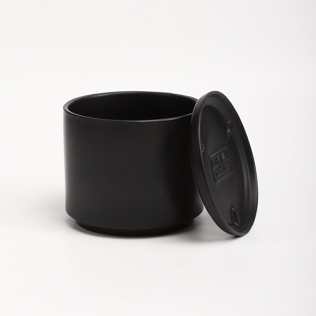 The Ceramic Cylinder Planter with Saucer, 2nd Generation