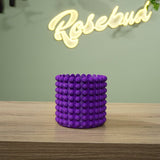 Ring of Pearls 3D Printed Planter – Modern Ribbed Indoor Pot with Drainage - Ed's Plant Shop