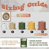 Ring of Pearls 3D Printed Planter – Modern Ribbed Indoor Pot with Drainage - Ed's Plant Shop