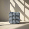 Ring of Pearls 3D Printed Planter – Modern Ribbed Indoor Pot with Drainage - Ed's Plant Shop