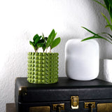 Ring of Pearls 3D Printed Planter – Modern Ribbed Indoor Pot with Drainage - Ed's Plant Shop