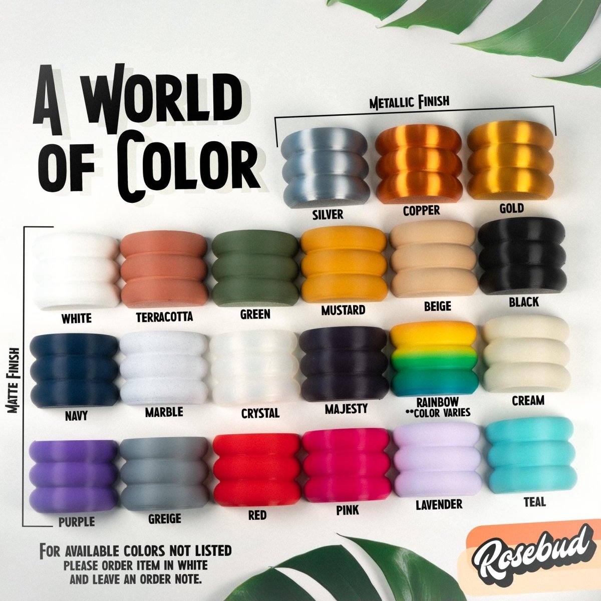 Ring of Pearls 3D Printed Planter – Modern Ribbed Indoor Pot with Drainage - Ed's Plant Shop