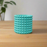 Ring of Pearls 3D Printed Planter – Modern Ribbed Indoor Pot with Drainage - Ed's Plant Shop