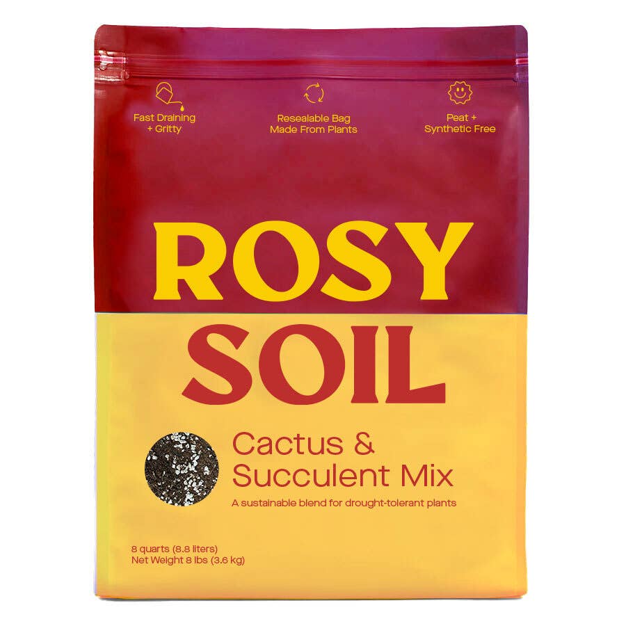 Rosy Soil - Organic Cactus & Succulent Mix 4qt - Ed's Plant Shop