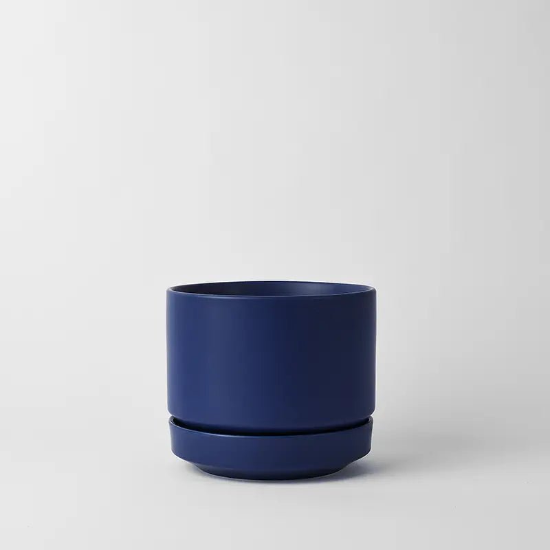 Round Two Ceramic Planter – 4", 6", 8", 10" (With Drainage & Saucer) - Ed's Plant Shop