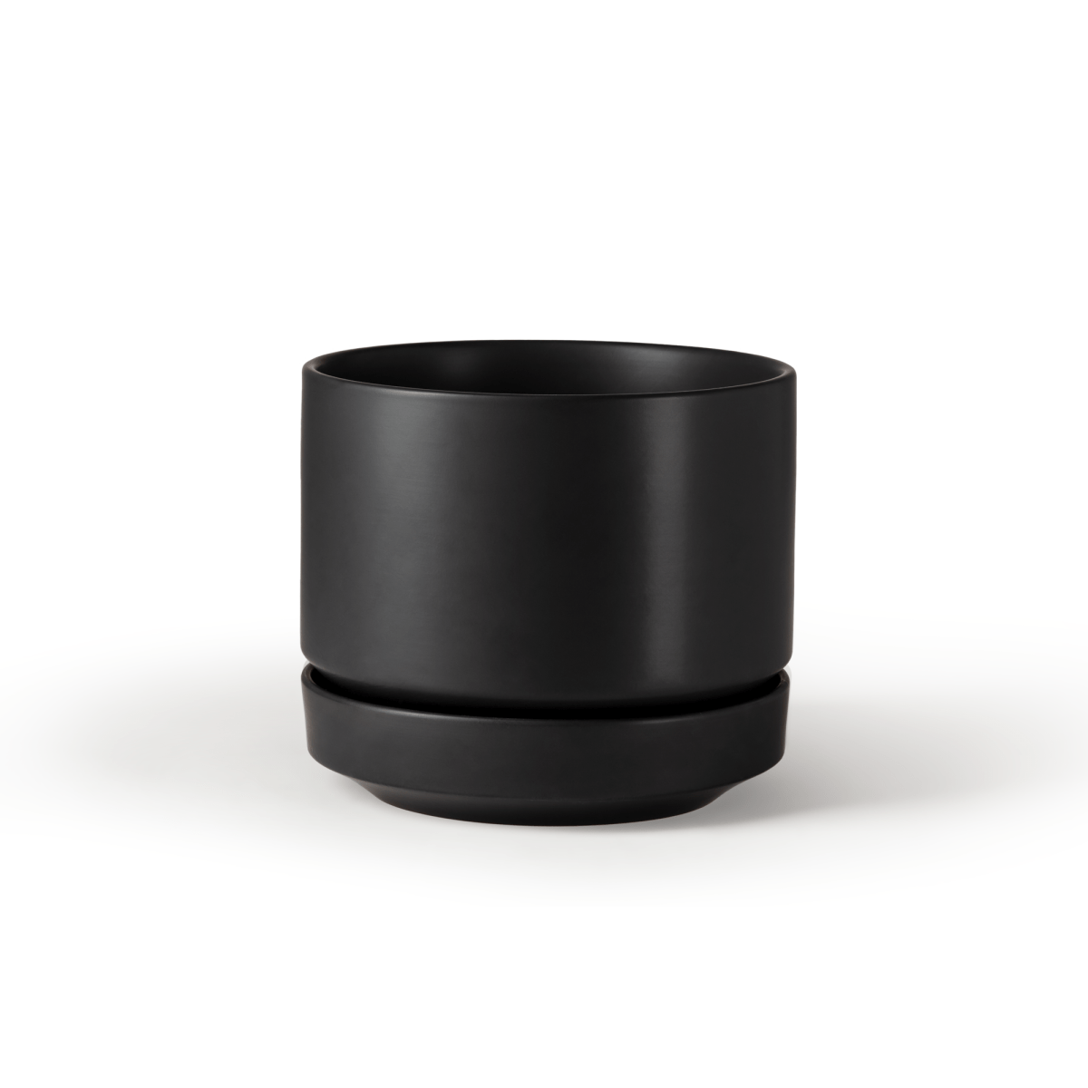 Round Two Ceramic Planter – 4", 6", 8", 10" (With Drainage & Saucer) - Ed's Plant Shop